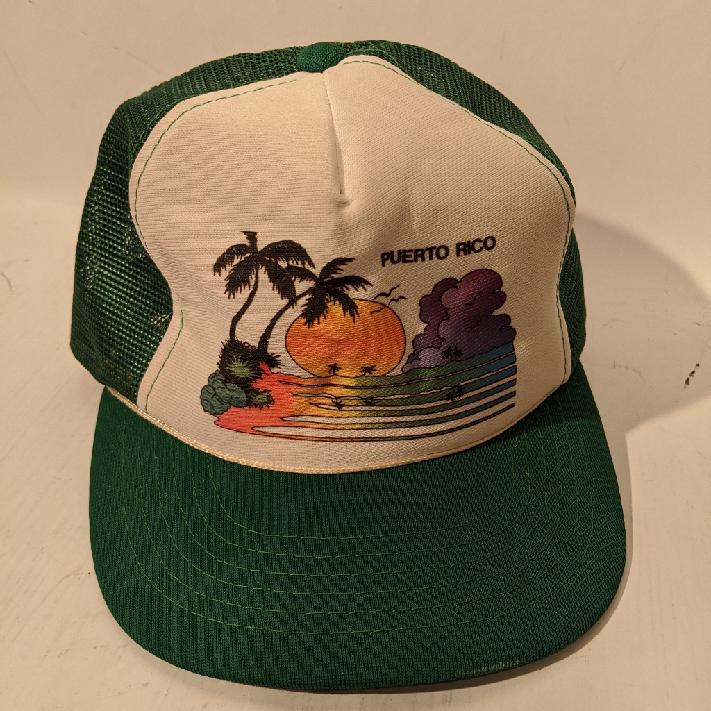 Vtg Puerto Rico Snapback Hat Cap
